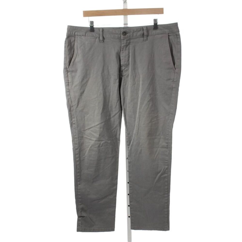 DL1961 Mens Chino Pants Gray Cotton Blend Button Closure Casual Size 38
